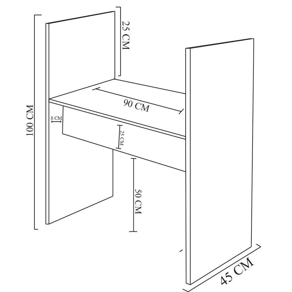 Mesa Call Center Natural Em Mdf [f031] - 2