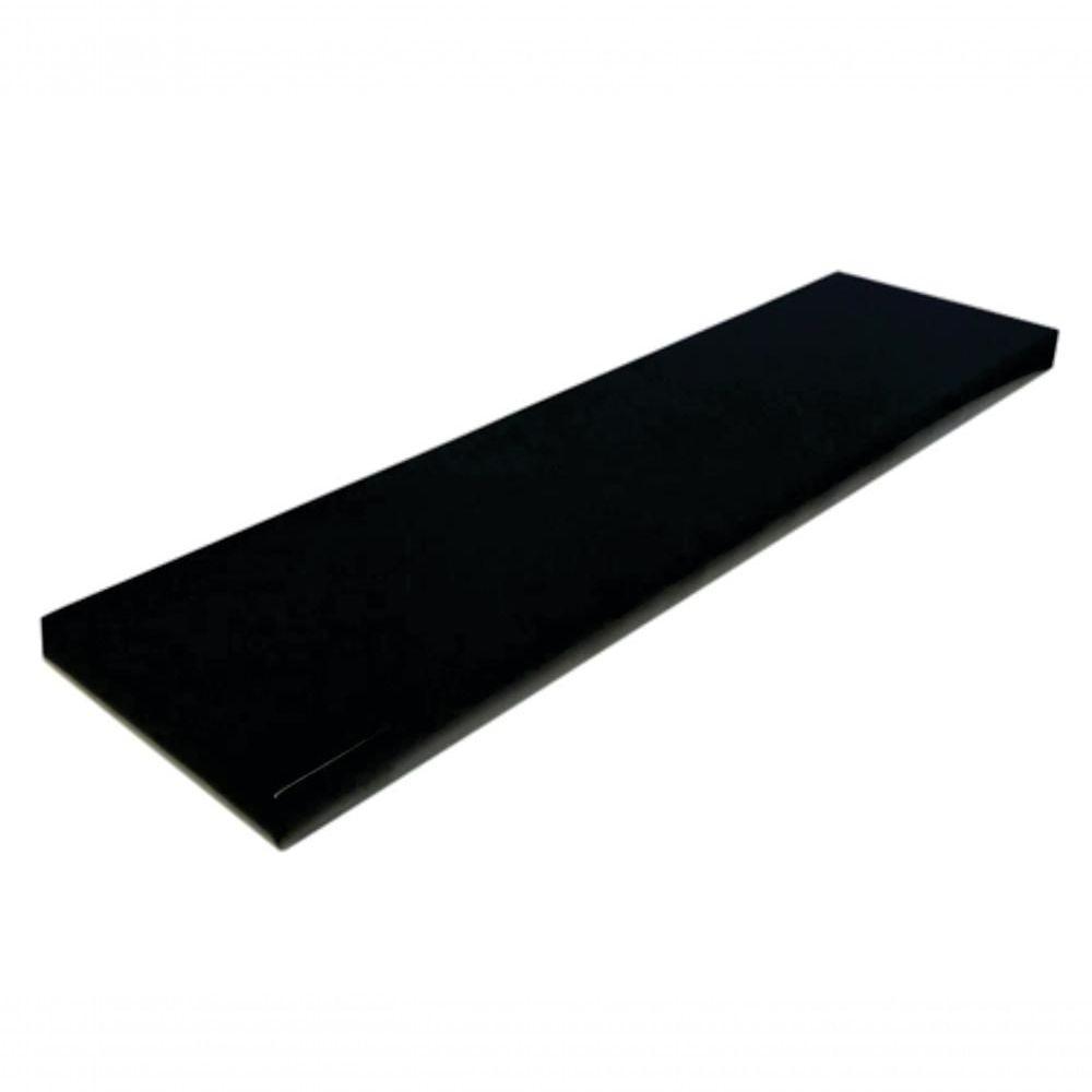 Prateleira Simples Preta 100x20 Cm Com Suporte Em Mdf [f031] - 1
