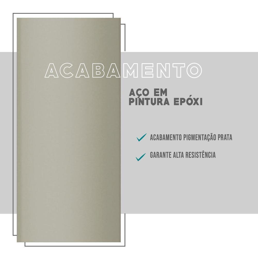 Mesa De Jantar Retangular 1,2m 1586 Carraro Freijó/prata - 6