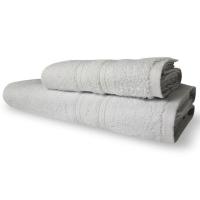 Jogo 2 Toalhas Itália Soft 1 Banho 1 Rosto Grossa 100% Algodão 430g-m² - Branco Branco - 1