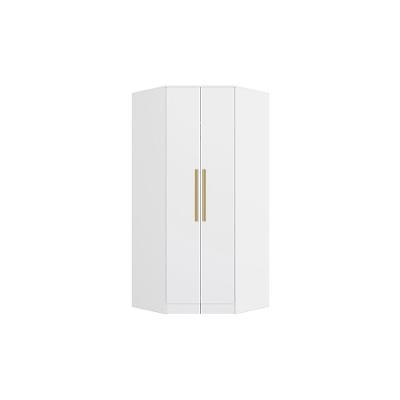 Guarda Roupa de Canto Adapt N531 2 Portas de Bater 2 Gavetas Branco MDP Kappesberg
