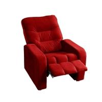 Poltrona Do Papai Reclinável Maldivas Suede Vermelho Plus Speciale Home Vermelho - 8
