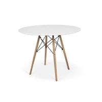 Conjunto - Mesa Eames 80 Cm Branco + 4 Cadeiras Eames Eiffel Dsw Branco - 2