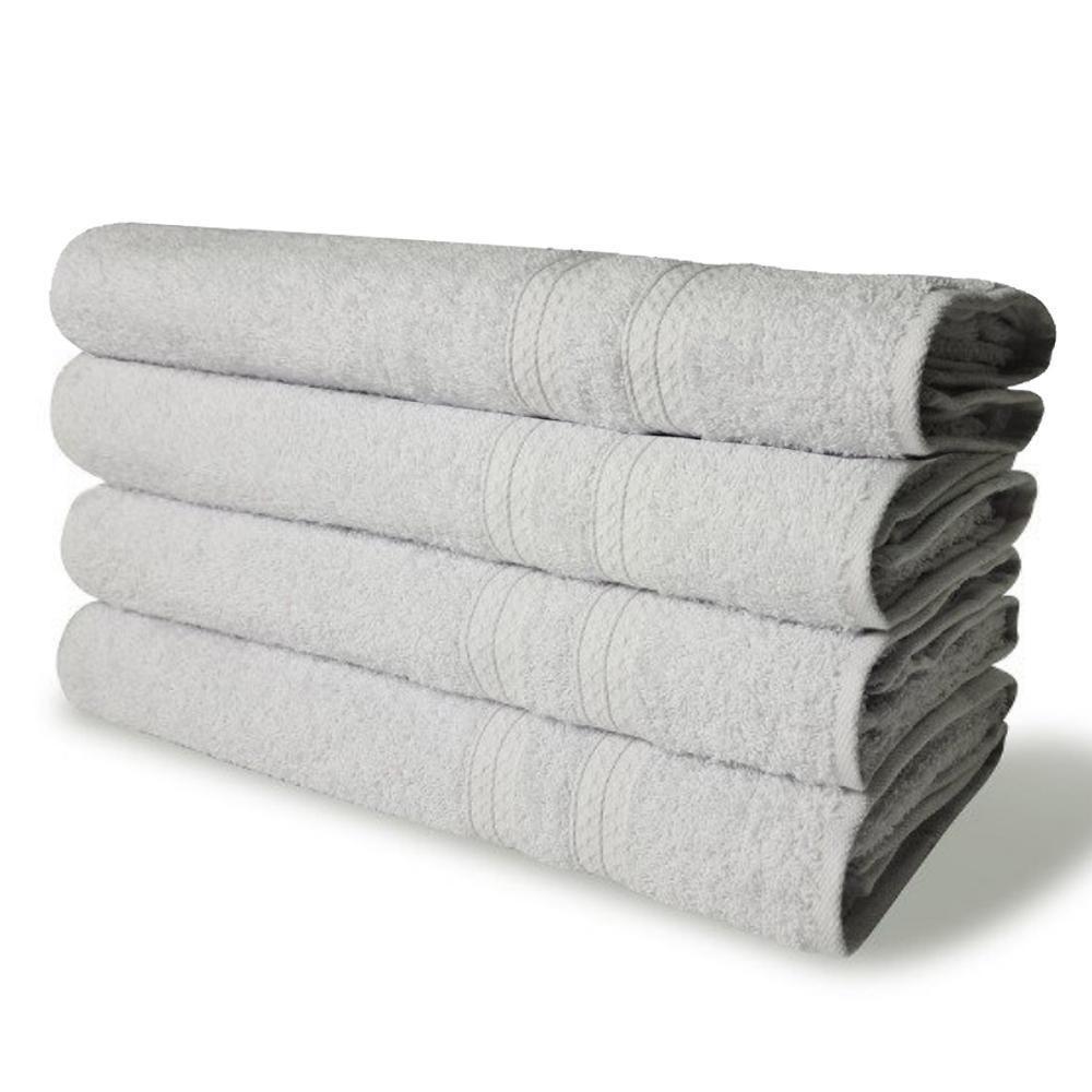 Kit 8 Toalhas De Banho Itália Soft 100% Algodão 430g-m 80x150cm - Branco Branco - 3