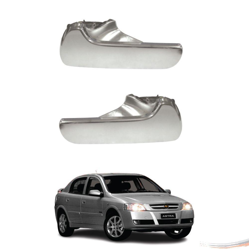 Par Maçaneta Interna Cromada Dir E Esq Astra 1998 A 2002 - 1