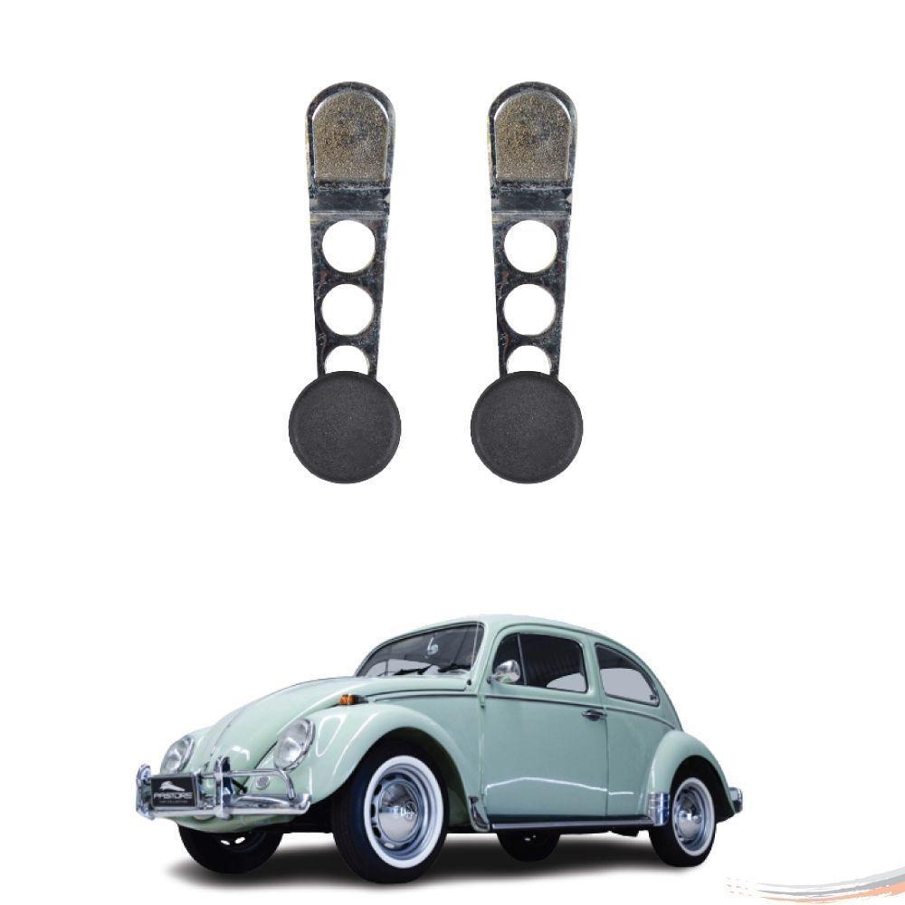 Par Manivela Reguladora Vidro Cromada Esportiva Fusca Até 70 - 1