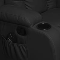 Poltrona Do Papai Com Massagem E Aquecimento Reclinável Miami Balanço Giratória Preto G31 Encantum - 2