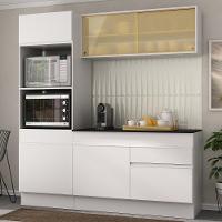 Armário De Cozinha Compacta 3 Peças Com Rodapé Mp2178 Made Multimóveis Branco Branco - 2