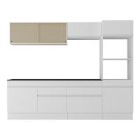 Armário De Cozinha Completa 5 Peças Com Rodapé Mp2181 Made Multimóveis Branco Branco - 5