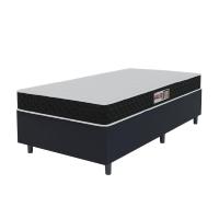 Cama Box Colchão Solteiro Espuma D20 Malibu 88x188x50cm Preto / Branco Hellen Preto - 1
