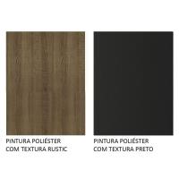 Guarda-roupa Closet Modulado Valencia 2 Gavetas 188cm Rustic/preto Madesa 01 Rustic/preto - 8