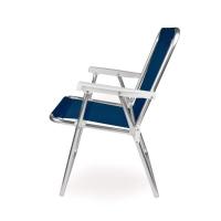 Kit 2 Cadeira De Praia Alta Sannet Em Alumínio Azul Mor - 6