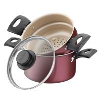 Cuscuzeira Antiaderente Turim 16cm Vermelha Tramontina - 3