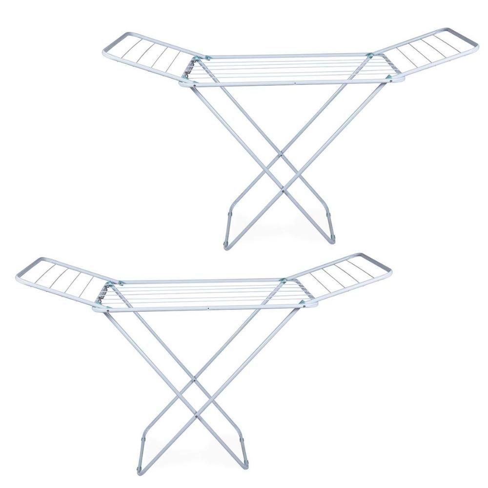 Kit 2 Varal De Chão Com Abas Retrátil Slim Mor - 3