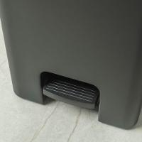 Lixeira Com Pedal Trium Ou 30 Litros Cor:preto - 3