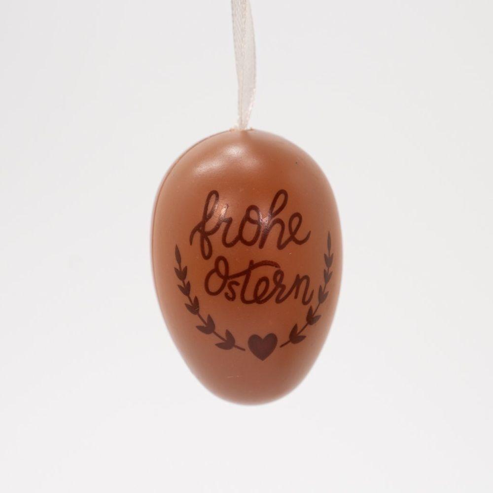 Kit 36 Ovos De Páscoa Pendente Marrom Enfeitado Decoração - 5