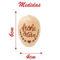 Kit 36 Ovos De Páscoa Pendente Marrom Enfeitado Decoração - 3