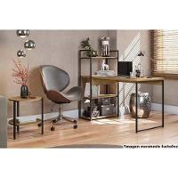 Escritório Completo Industrial (1 Escrivaninha, 1 Mesa Lateral) 2 Peças Freijó - Kappesberg - 2