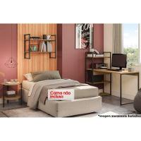 Escritório Completo Industrial 3 Peças (1 Escrivaninha, 1 Nicho, 1 Mesa de Centro) Freijo/Preto - Kappesberg - 1