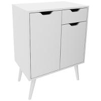 Gabinete Para Banheiro 2 Portas 1 Gaveta Bn3637 Branco Tecno Mobili Branco - 1