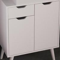 Gabinete Para Banheiro 2 Portas 1 Gaveta Bn3637 Branco Tecno Mobili Branco - 2