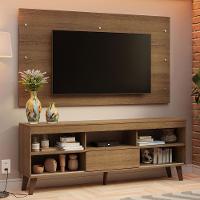 Rack Com Painel Para Tv Até 65 Polegadas Com Pés Rustic Texas Madesa Rustic - 1