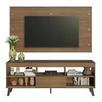 Rack Com Painel Para Tv Até 65 Polegadas Com Pés Rustic Texas Madesa Rustic - 2
