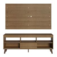 Rack Com Painel Para Tv Até 65 Polegadas Com Pés Rustic Texas Madesa Rustic