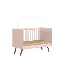 Conjunto Quarto Infantil Retro Sevilha Rosa Com Colchao