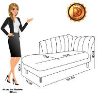 Divã Recife Veludo Verde 165 Cm Pés Chanfrado Castanho - D'rossi