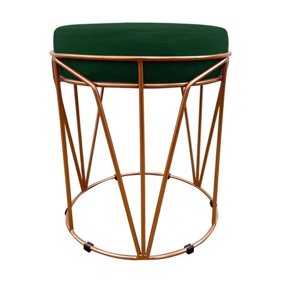 Puff Babu Suede Base Cobre D´rossi Verde - 7