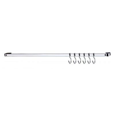 Barra De Piatina Em Aço Carbono Bella Cucina 45Cm 7 Peças Future Cromado
