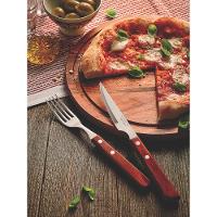 Faca Para Churrasco Tramontina 4" Em Aço Inox E Cabo Em Madeira Polywood Castanho Tramontina - 2