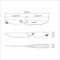 Faca Para Churrasco E Frutas Tramontina Sublime Em Aço Inox 5" Tramontina - 7