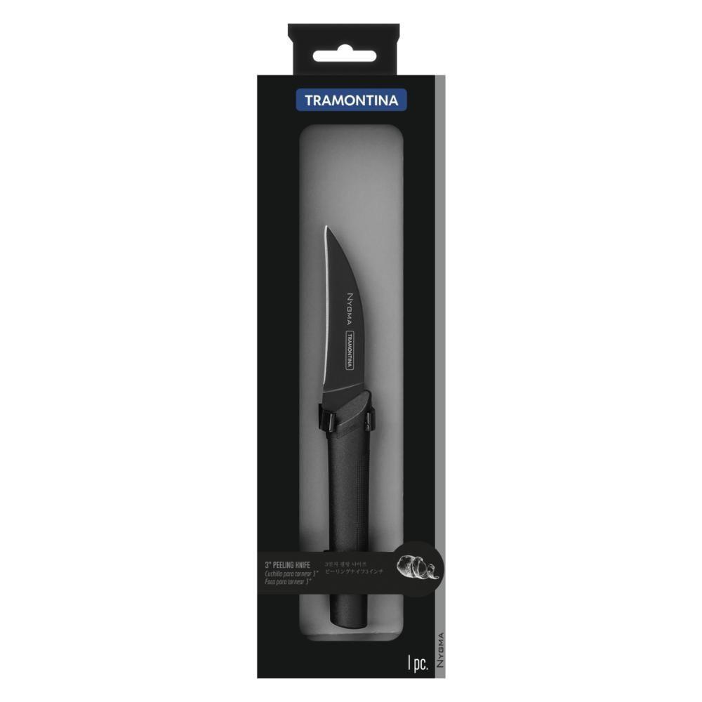 Faca Para Tornear Nygma Com Lâmina Em Aço Inox E Cabo De Polipropileno Texturizado Preto 3 Polegada - 8