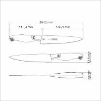 Faca Utility Tramontina Sublime Em Aço Inox 6" Tramontina - 3