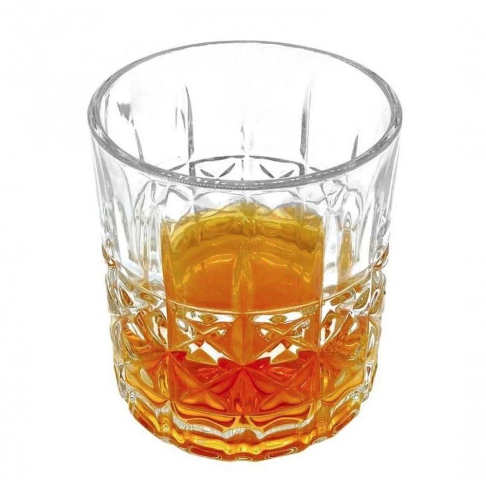 Jogo De 6 Copos Baixos Para Whisky Vidro 340 Ml Bread - Mimo - 4