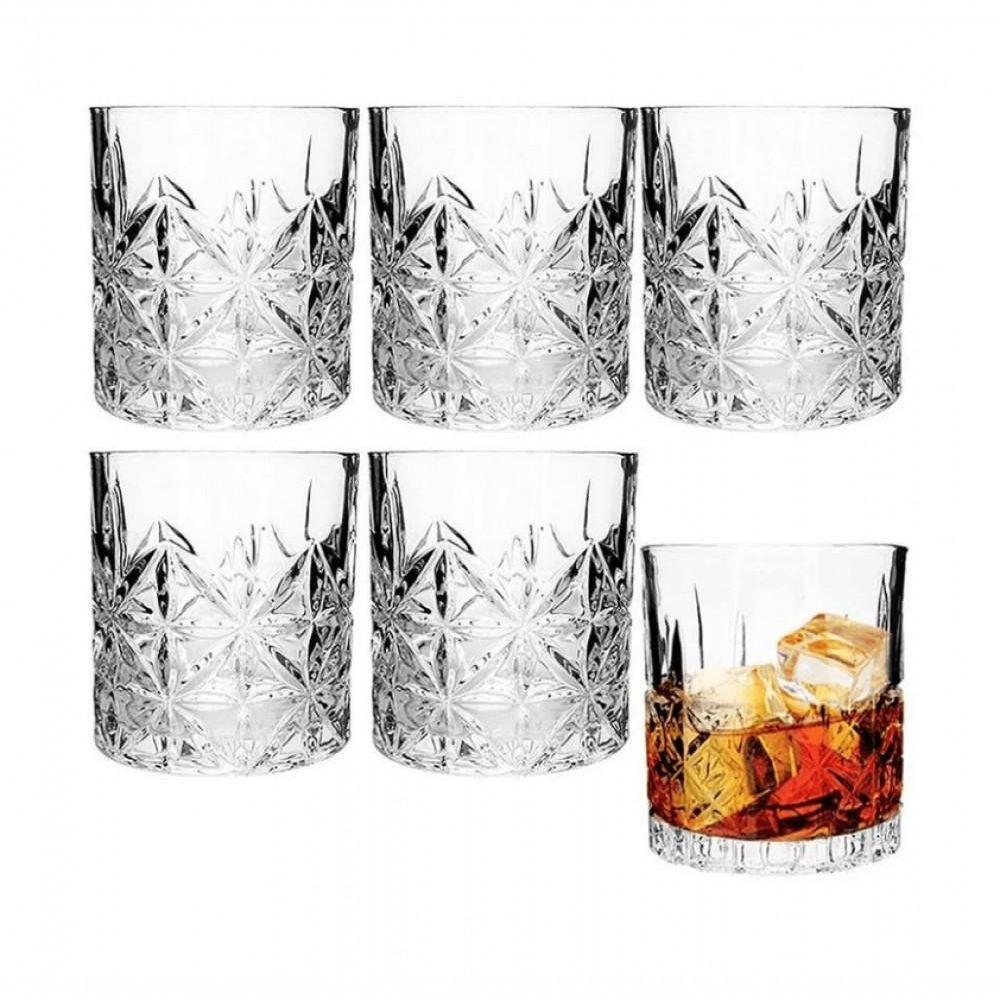 Jogo De 6 Copos Baixos Para Whisky Vidro 340 Ml Bread - Mimo - 5