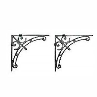 Kit 02 Cantoneiras N06 em Ferro Fundido Cor Preto em Hera