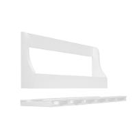 Porta Taças E Prateleira Adega Para Vinhos Garrafas Bar Branco Laca - 3