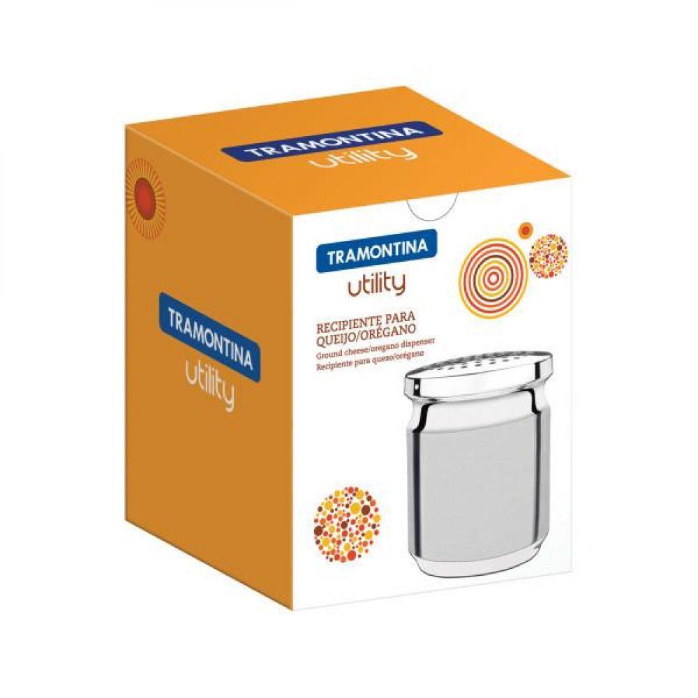 Porta Queijo Ralado Tramontina Utility Em Aço Inox - 1