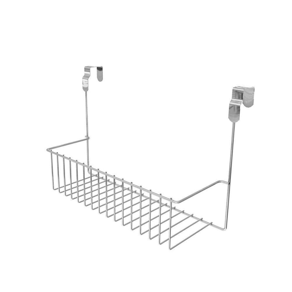 Suporte Multiúso Com Encaixe Para Porta De Armário - Stolf Cromado - 1