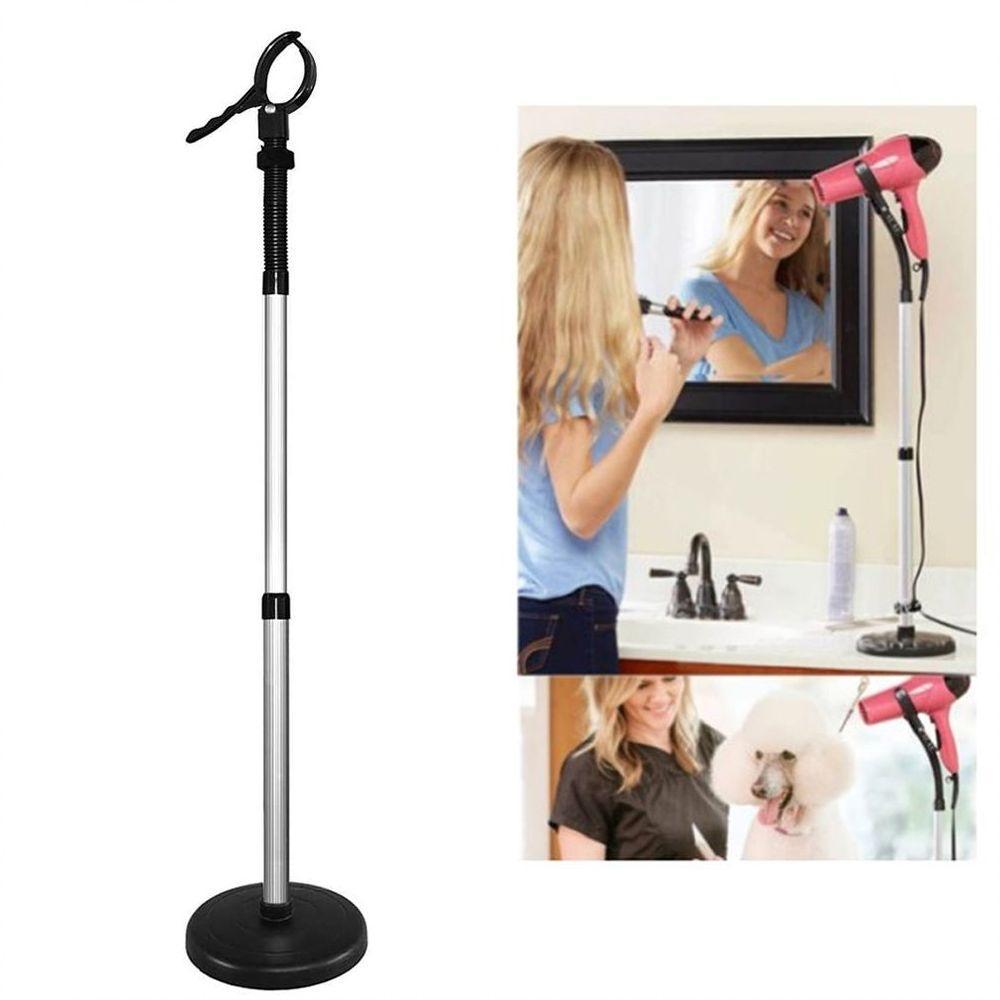 Suporte Secador Cabelo Giratorio Salao Chao Regulavel Cabele - 1