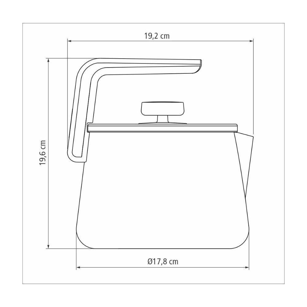Chaleira Tramontina Aluminio Max Azul Marinho 2,3 L - 5
