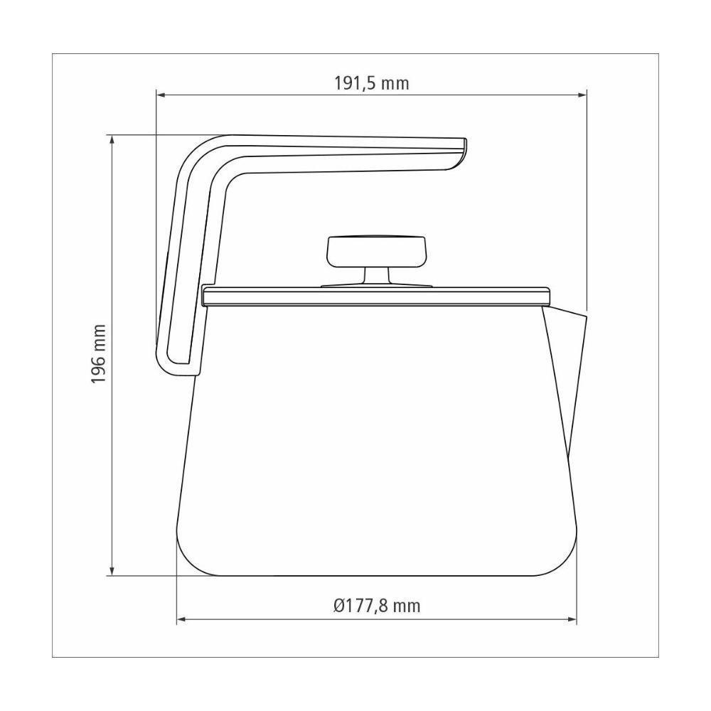 Chaleira Tramontina Aluminio Max Azul Marinho 2,3 L - 9