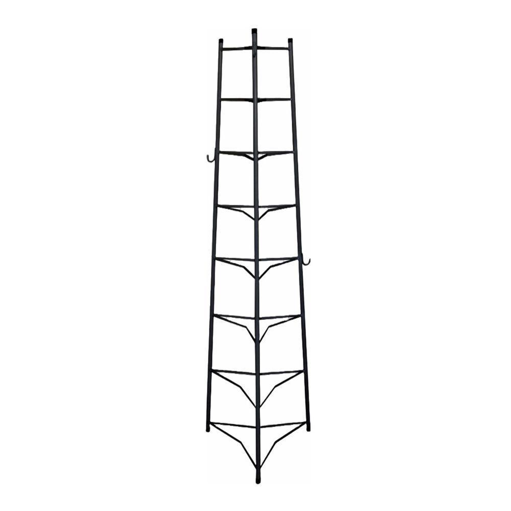 Tripé Porta Panelas Preto 8 Compartimentos 150cm - 1