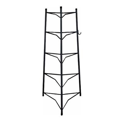 Tripé Porta Panelas Preto 5 Compartimentos 82cm