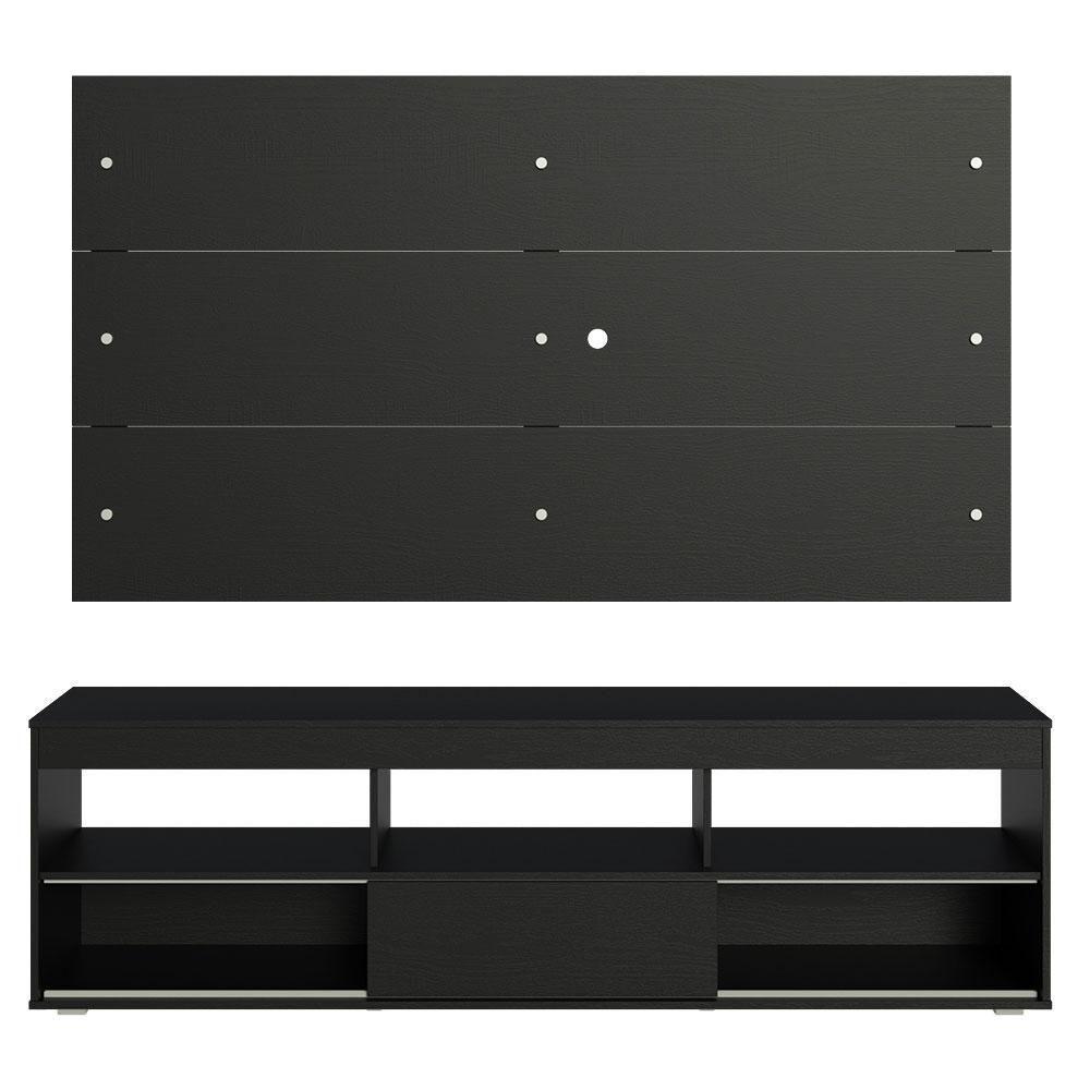 Rack Com Painel Para Tv Até 65 Polegadas Preto Madesa Preto - 3