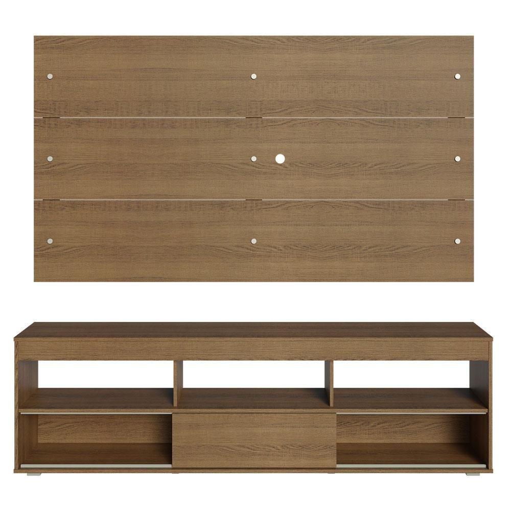 Rack Com Painel Para Tv Até 65 Polegadas Rustic Orlando Madesa Rustic - 4