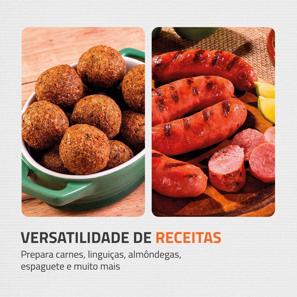 Moedor De Carne Elétrico Mondial Premium Mc-03 Preto/Inox 127V - 7